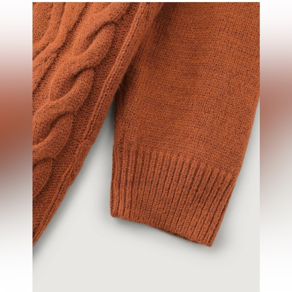 BloomChic Plus Size 2XL Textured Heather Turtleneck Pullover us18-20 - Picture 7 of 8